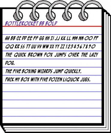 BottleRocket BB Bold animated font preview BottleRocket BB Bold animated font preview
