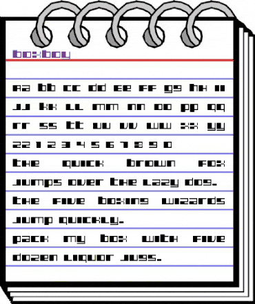 Boxboy Regular animated font preview Boxboy Regular animated font preview