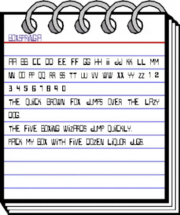 Boxspring Regular animated font preview Boxspring Regular animated font preview