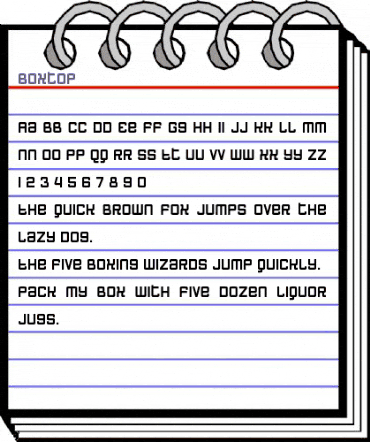 Boxtop Regular animated font preview Boxtop Regular animated font preview