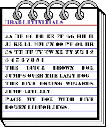 Bradley Regular animated font preview Bradley Regular animated font preview