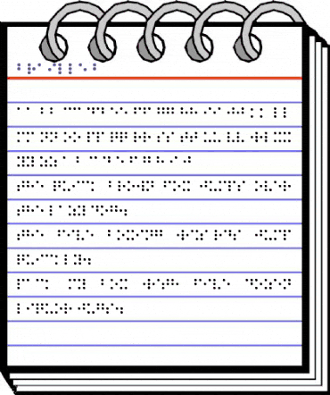Braille 2 Regular animated font preview
