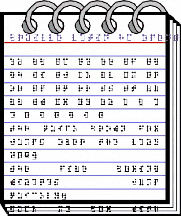 Braille Latin HC Regular animated font preview Braille Latin HC Regular animated font preview