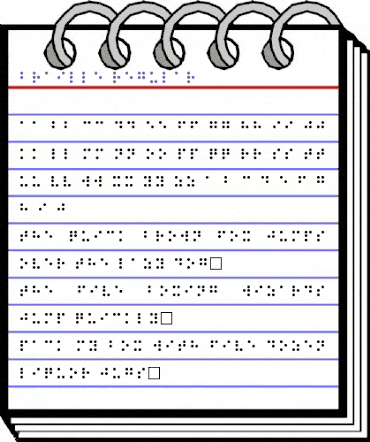 Braille Regular animated font preview