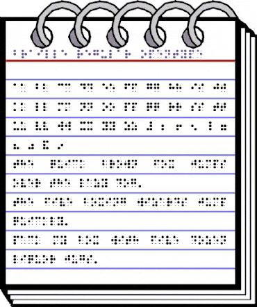 BRAILLE REGULAR animated font preview BRAILLE REGULAR animated font preview