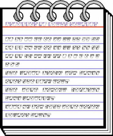 Brailler V1 Light Regular animated font preview