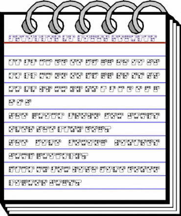 Brailler V2 Light Regular animated font preview