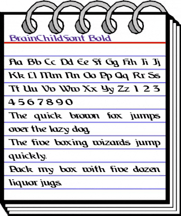 BrainChildFont Bold animated font preview BrainChildFont Bold animated font preview
