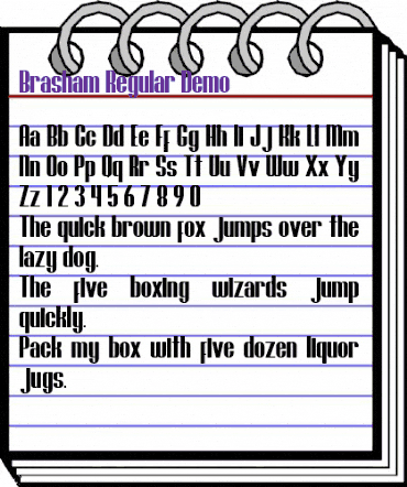 Brasham Regular Demo Regular animated font preview Brasham Regular Demo Regular animated font preview