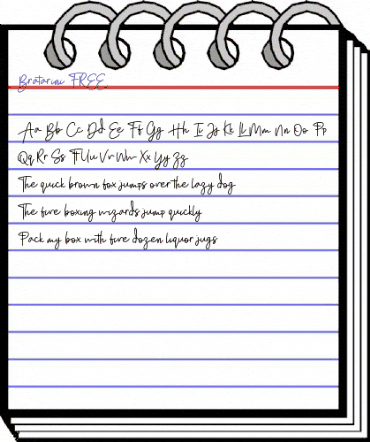 Bratarini FREE Regular animated font preview Bratarini FREE Regular animated font preview