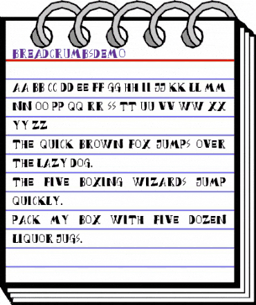Bread Crumbs DEMO Regular animated font preview Bread Crumbs DEMO Regular animated font preview