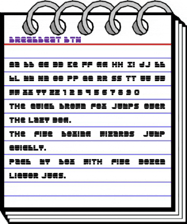 Breakbeat BTN Regular animated font preview Breakbeat BTN Regular animated font preview