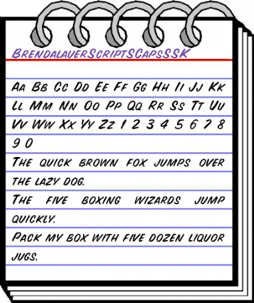 BrendalauerScriptSCapsSSK Regular animated font preview BrendalauerScriptSCapsSSK Regular animated font preview