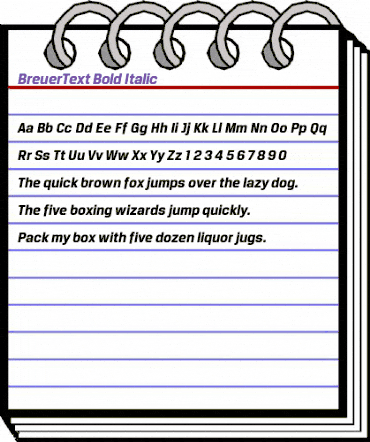 BreuerText Bold Italic animated font preview BreuerText Bold Italic animated font preview