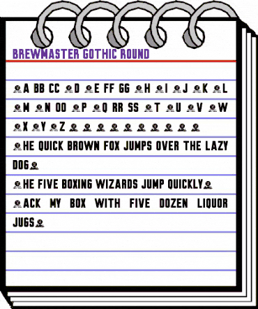 Brewmaster Gothic Round Regular animated font preview Brewmaster Gothic Round Regular animated font preview