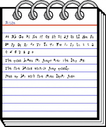 Bridie Regular animated font preview Bridie Regular animated font preview