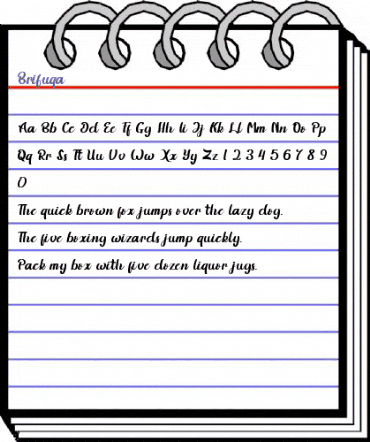 Brifuqa Regular animated font preview