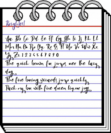 Brightest Regular animated font preview Brightest Regular animated font preview