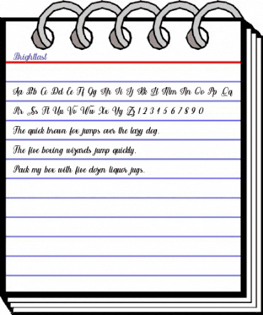 Brightlast Regular animated font preview Brightlast Regular animated font preview