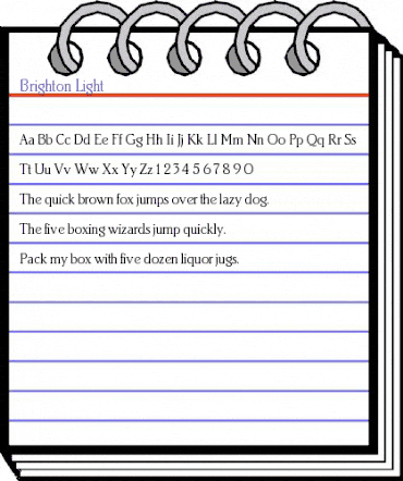 Brighton Light animated font preview Brighton Light animated font preview