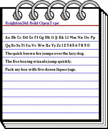 Brighton Std Bold animated font preview Brighton Std Bold animated font preview