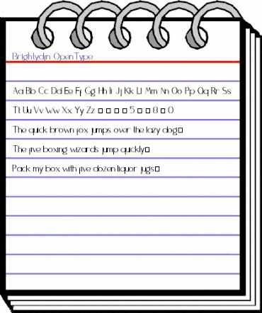 Brightydfn Regular animated font preview Brightydfn Regular animated font preview