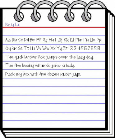 Brigita Regular animated font preview Brigita Regular animated font preview