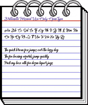 Brilliantte Presonal Use Only Regular animated font preview Brilliantte Presonal Use Only Regular animated font preview