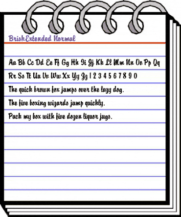 BriskExtended Normal animated font preview BriskExtended Normal animated font preview
