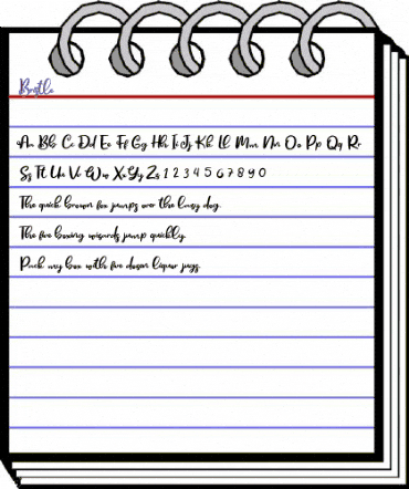 Bristle Regular animated font preview