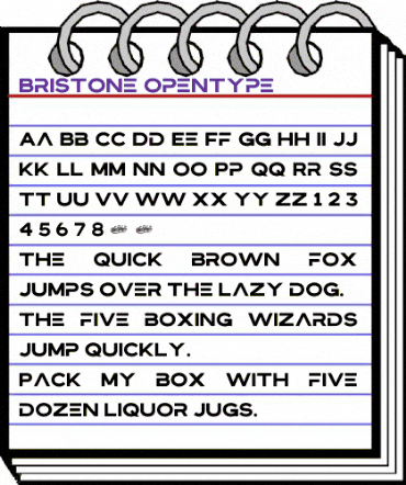 Bristone Regular animated font preview Bristone Regular animated font preview
