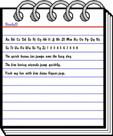 BrodyD Regular animated font preview BrodyD Regular animated font preview