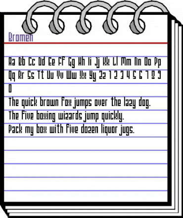 Bromen Regular animated font preview Bromen Regular animated font preview