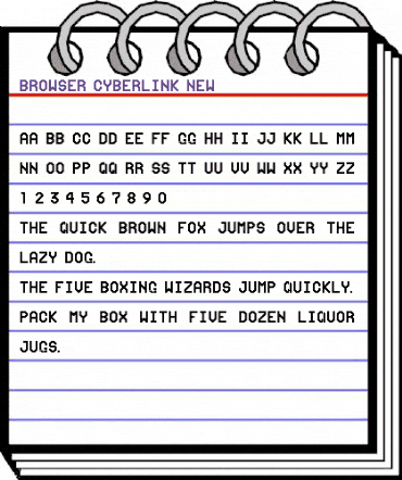 Browser-Cyberlink-New Regular animated font preview Browser-Cyberlink-New Regular animated font preview