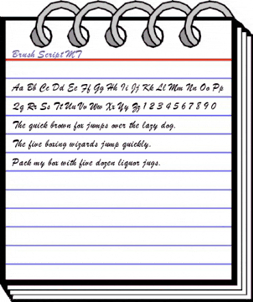 Brush Script MT Regular animated font preview Brush Script MT Regular animated font preview