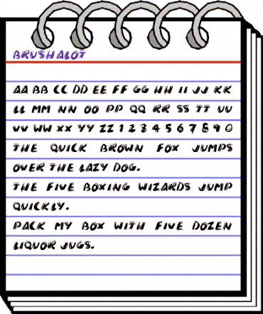 Brushalot Regular animated font preview Brushalot Regular animated font preview