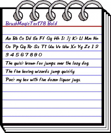 BrushMagicText78 Bold animated font preview BrushMagicText78 Bold animated font preview