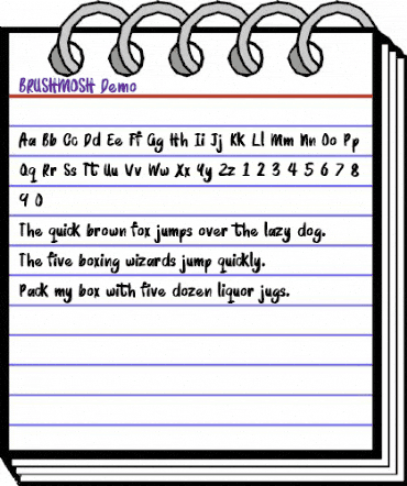 BRUSHMOSH! Demo Regular animated font preview BRUSHMOSH! Demo Regular animated font preview