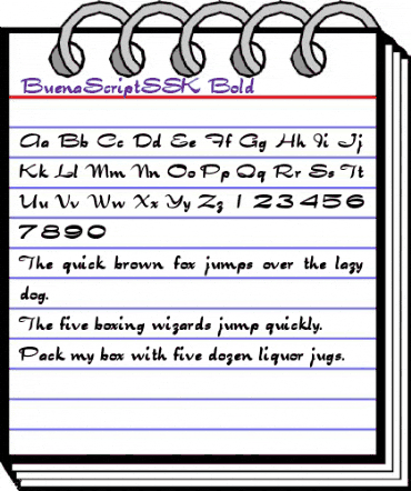 BuenaScriptSSK Bold animated font preview BuenaScriptSSK Bold animated font preview