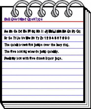 Bull OverInked animated font preview