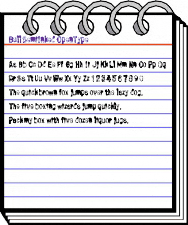 Bull SemiInked animated font preview Bull SemiInked animated font preview