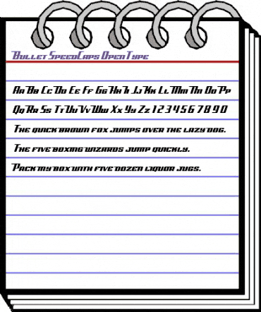 Bullet SpeedCaps animated font preview Bullet SpeedCaps animated font preview
