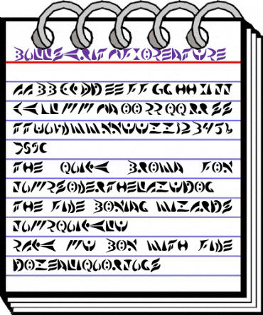 Bullskrit NFI Regular animated font preview