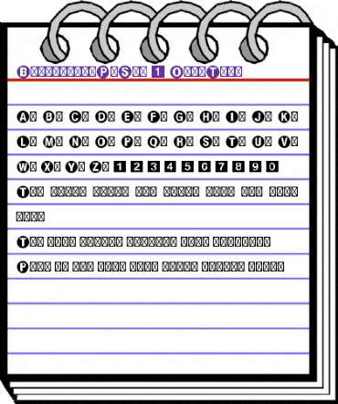 Bundesbahn Pi Std 1 animated font preview Bundesbahn Pi Std 1 animated font preview