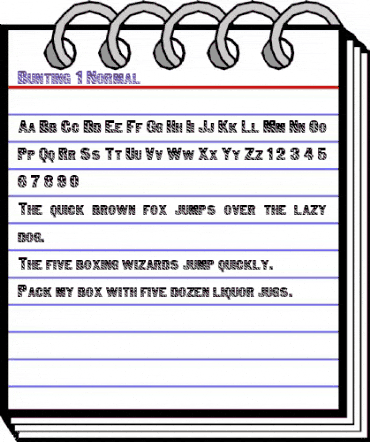 Bunting 1 Normal animated font preview Bunting 1 Normal animated font preview