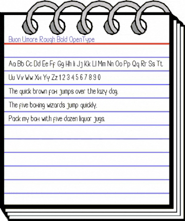 Buon Umore Rough Bold Regular animated font preview Buon Umore Rough Bold Regular animated font preview