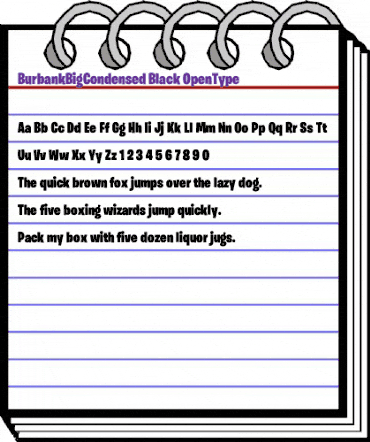 Burbank Big Condensed Black animated font preview Burbank Big Condensed Black animated font preview