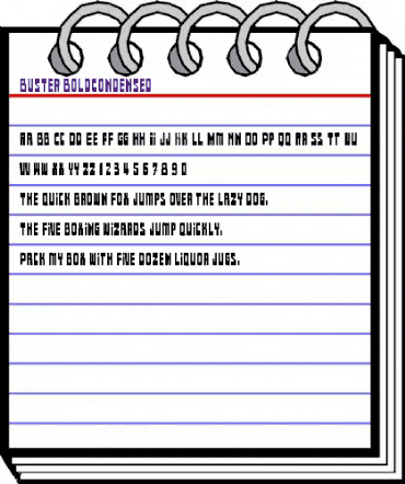 Buster Regular animated font preview Buster Regular animated font preview