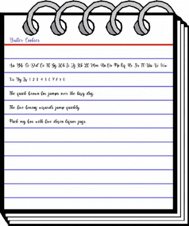 Butter Cookies Regular animated font preview Butter Cookies Regular animated font preview