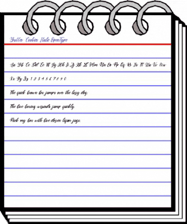 Butter Cookies Italic Regular animated font preview